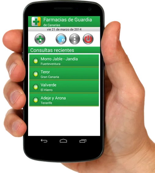 Captura de la app para Android